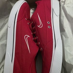 Nike Men's Red Canvas Sneakers
